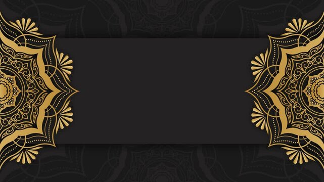 background with golden ornament