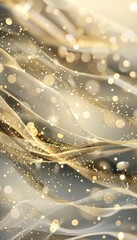 Elegant Abstract New Year's Background with Gold and Silver Gradients for Luxurious Designs