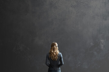 looking at the painted wall business ethics choice concept background