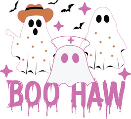 Western Halloween Boo Haw Sublimation