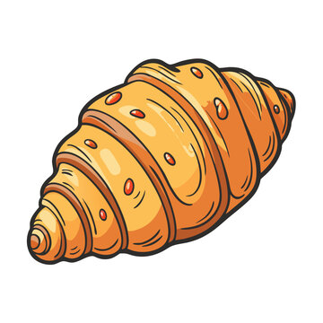 recommend clip art: croissants' food vector illustration.