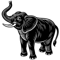 Fototapeta premium Adorable Kawaii Elephant Vector Illustrations for Cute Designs