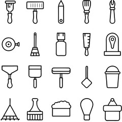 Realistic Art and Craft Icons Set: Perfect for Creative Projects' High-Quality Realistic Icons for Art and Craft Designs 