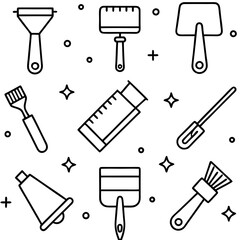 Obraz premium Realistic Art and Craft Icons Set: Perfect for Creative Projects' High-Quality Realistic Icons for Art and Craft Designs 