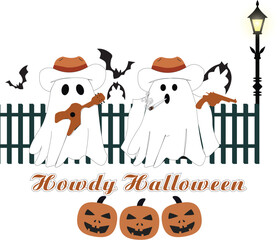 Howdy Halloween EPS Western Cowboy PNG