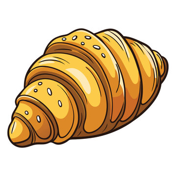 recommend clip art: croissants' food vector illustration.