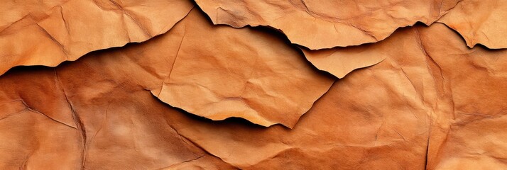 Textured dry leaves background with natural patterns in warm tones.