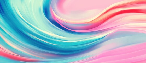 Vibrant abstract background with fluid colors of pink and blue, ideal for artistic and creative projects.