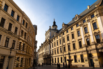 Cityscape panorama of the Old Town, Wroclaw, Poland