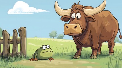 Aesop's fable The Frog and the Ox