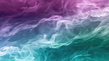 Fototapeta premium a beautiful abstract and smooth gradient with slight noise, wallpaper, blending from a cool greens to blues and purples