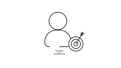 Target Audience Identification Marketing Vector Icon