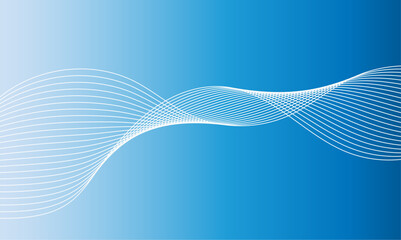 abstract blue wave lines background. blue background. background design for banner, poster, card and presentation. backgrounds