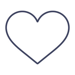 線画でデザインされたハートのアイコン