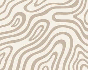 Neutral wavy lines soft earth tone color illustration pattern background fabric textile layout wallpaper print art 