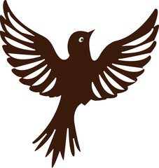 bird silhouette vector logo