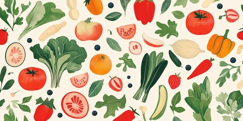 Patterned design for World Vegan Day with vegan-themed layout.