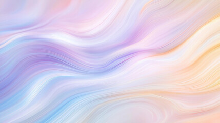 Flowing Soft Pastel Waves Abstract Background