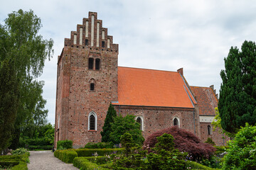 Church of Keldby on Island of Moen in Denmark