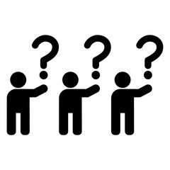 people with question mark icon