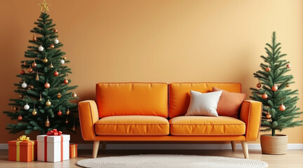 Naklejka premium christmas tree christmas mood christmas interior