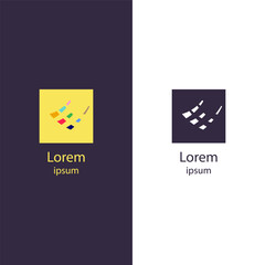 An abstract geometric logo featuring dynamic square shapes arranged in a diagonal pattern, creating a sense of motion and innovation. Suitable for technology, consultancy, or creative businesses.
