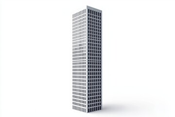 Design a stunning rear view of a skyscraper