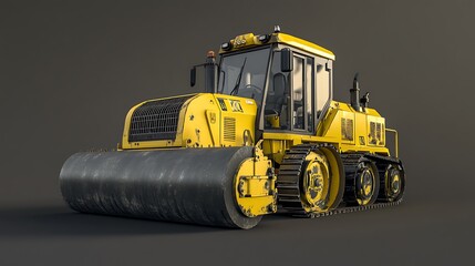 Yellow Crawler Roller for Road Construction