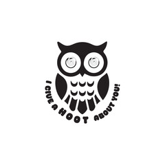 kawaii owl design, owl t-shirt design vector