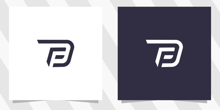 letter fd df logo design vector