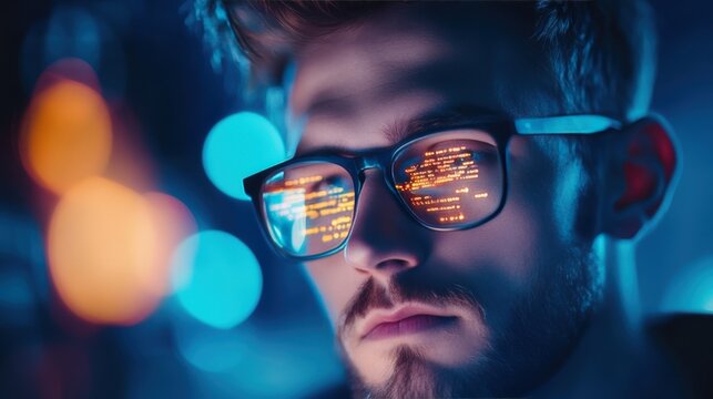 A developer working at a computer, writing code and building software applications.