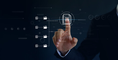 Document Management System (DMS), online documentation database and process automation to efficiently manage files, Corporate business technology.online documentation database.