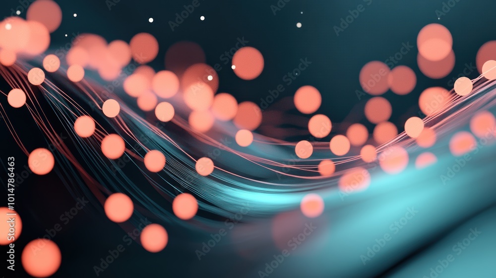 Poster a data visualization displaying intricate patterns and trends, highlighting the potential of machine