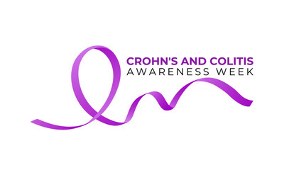 Crohn's and Colitis Awareness Week is observed every year in December. Vector illustration .Banner poster, flyer and background design template.