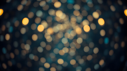 Artifical Intelligence generated bokeh abstract light background. Festive Background With