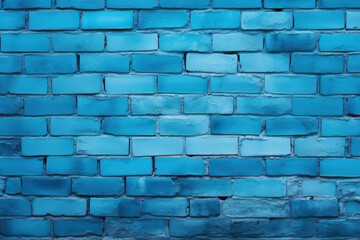 Processed collage of dark blue old brick wall texture. Background for banner, backdrop or texture