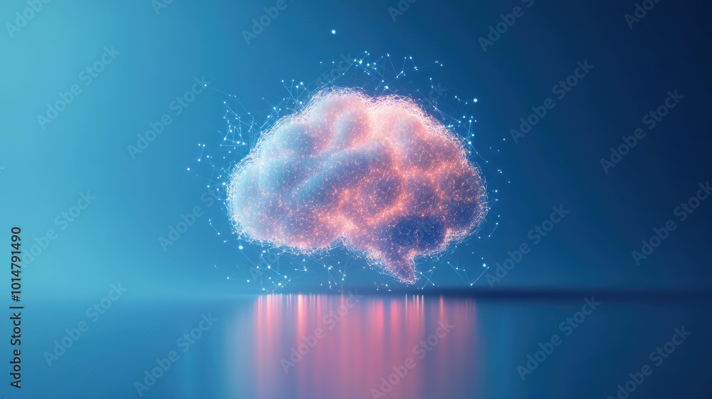 Poster digital brain concept