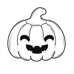 Doodle Halloween clip art back and while 
