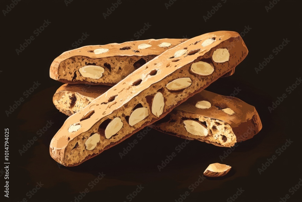 Poster a slice or two of freshly baked bread sits on a table, ready to be enjoyed