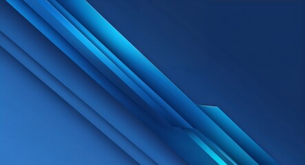 Fototapeta premium Blue gradient lines forming a sleek geometric abstract background