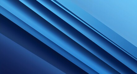 Fototapeta premium Modern geometric lines forming a sleek blue abstract background