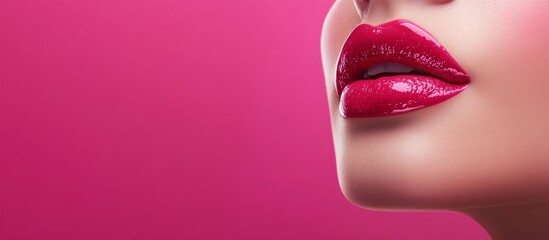 Obraz premium banner for beauty salon. women's beauty. spa salon. skin care cosmetics. hairdresser. self-care concept.