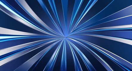 Obraz premium Shiny blue gradient lines forming a modern abstract design