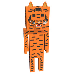 3D Ilustration Tiger
