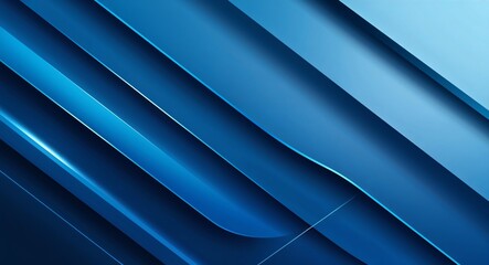 Obraz premium Sleek futuristic blue abstract background with intersecting lines