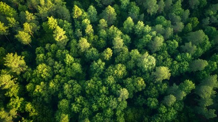 Naklejka premium A forest restoration project with a carbon credit stamp