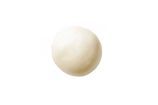 Top Flat View of Chinese Mantou Bao on White Background, PNG Transparent Background
