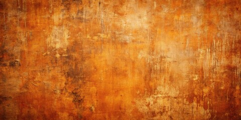 Fototapeta premium Time-worn rustic orange grunge background texture, aged, weathered, distressed, vintage, rough, worn, old, rustic, retro