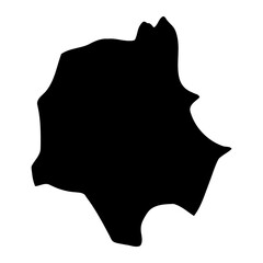 Zombo district map, administrative division of Uganda. Vector illustration.