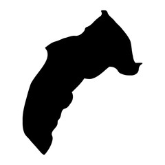 Moyo district map, administrative division of Uganda. Vector illustration.